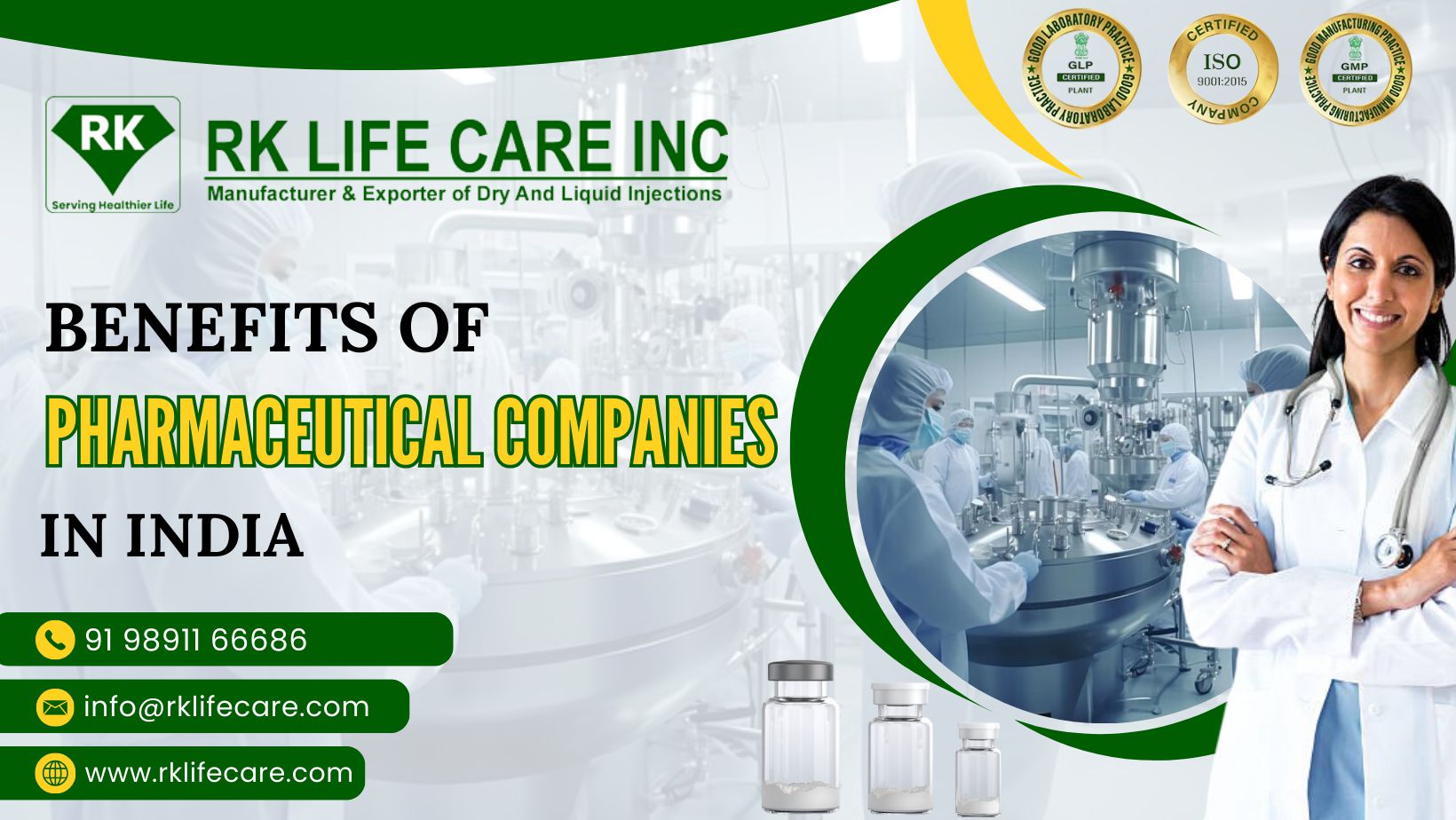 Benefits of Pharmaceutical Companies in India